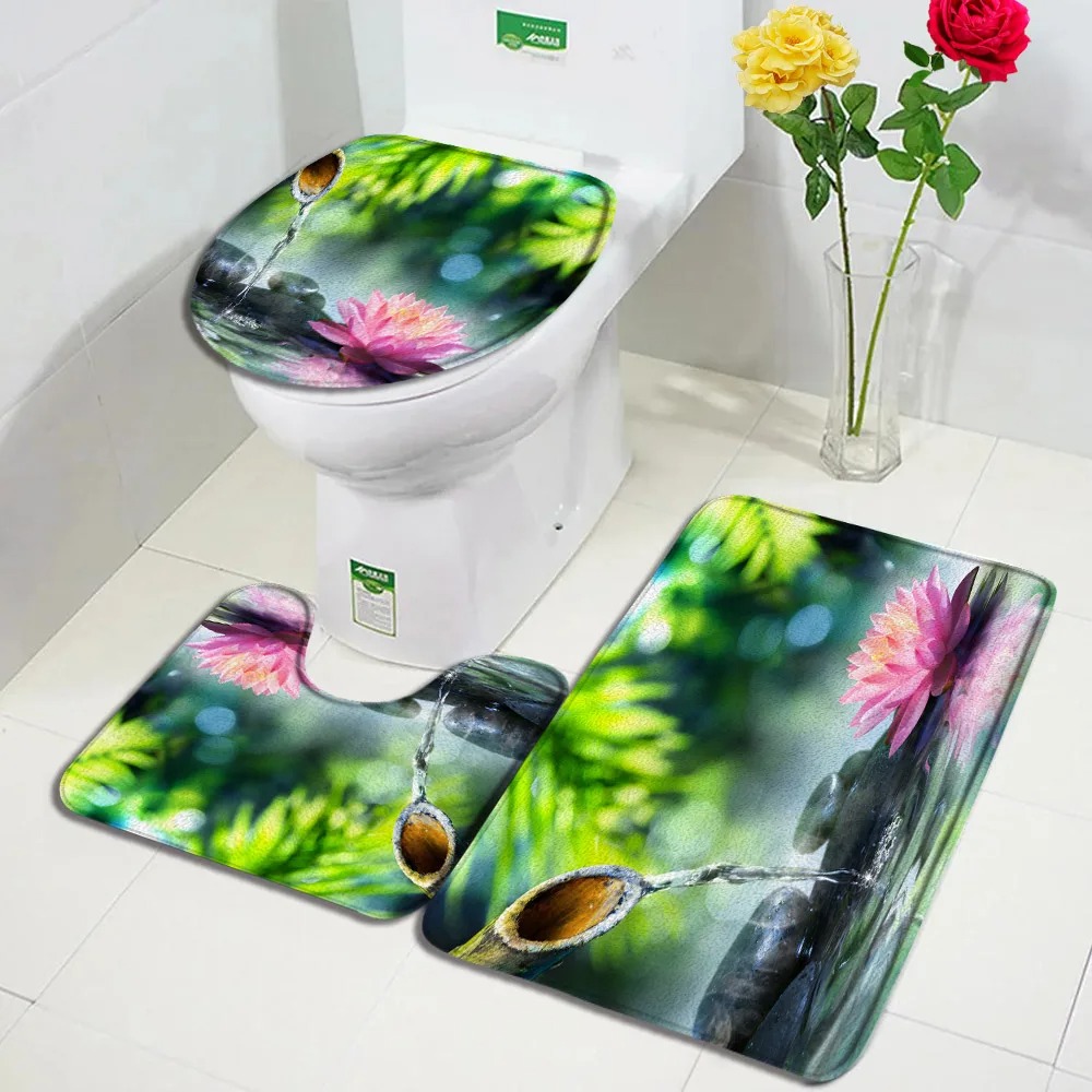 Green Bamboo Zen Bath Mats Set - Bamboo Bath Mat recension och pris