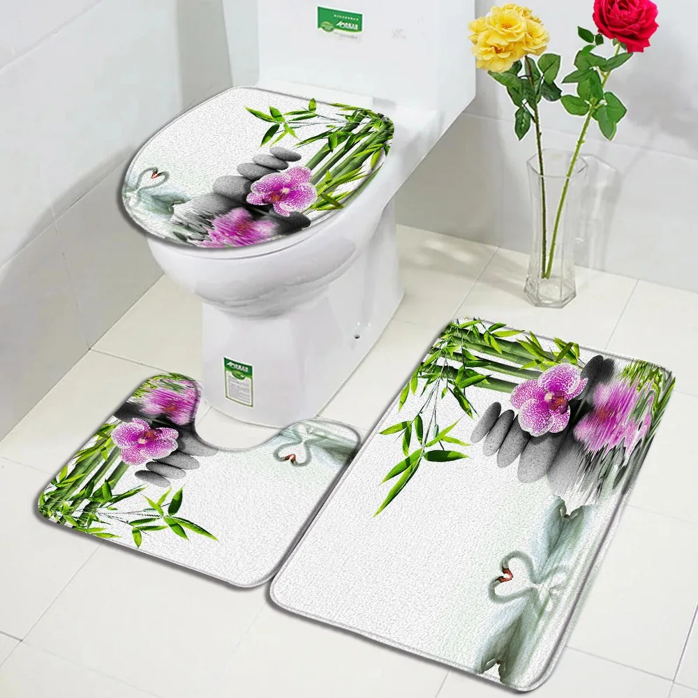 Green Bamboo Zen Bath Mats Set - Bamboo Bath Mat recension och pris