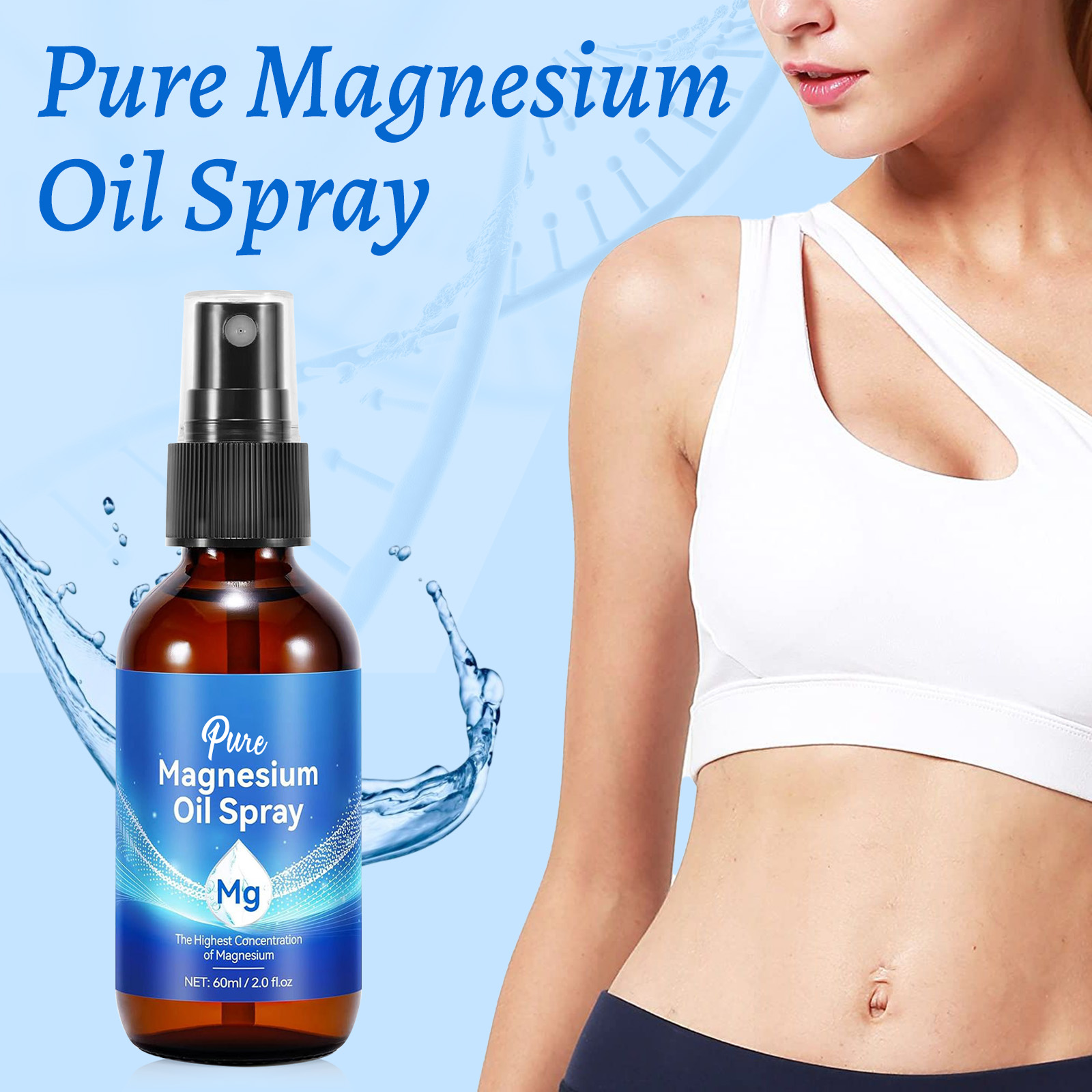 Natural Magnesium Oil 60ml - 1 - Bath Salts Magnesium recension och pris